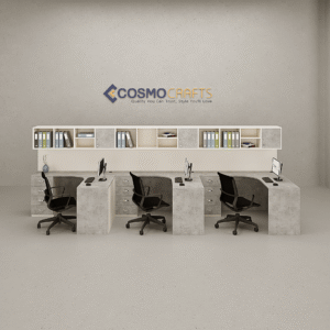 Workstation 02 4 Modern Workstation Desk Dubai – Ws02 | Cosmo Crafts