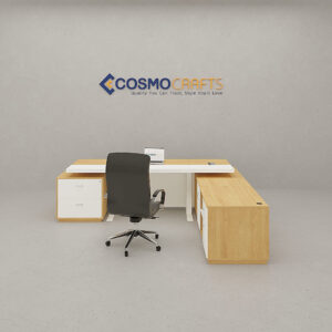 Modern desk with ergonomic chair