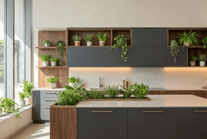 Best Biophilic Design Incorporating Green Spaces Into Kitchens