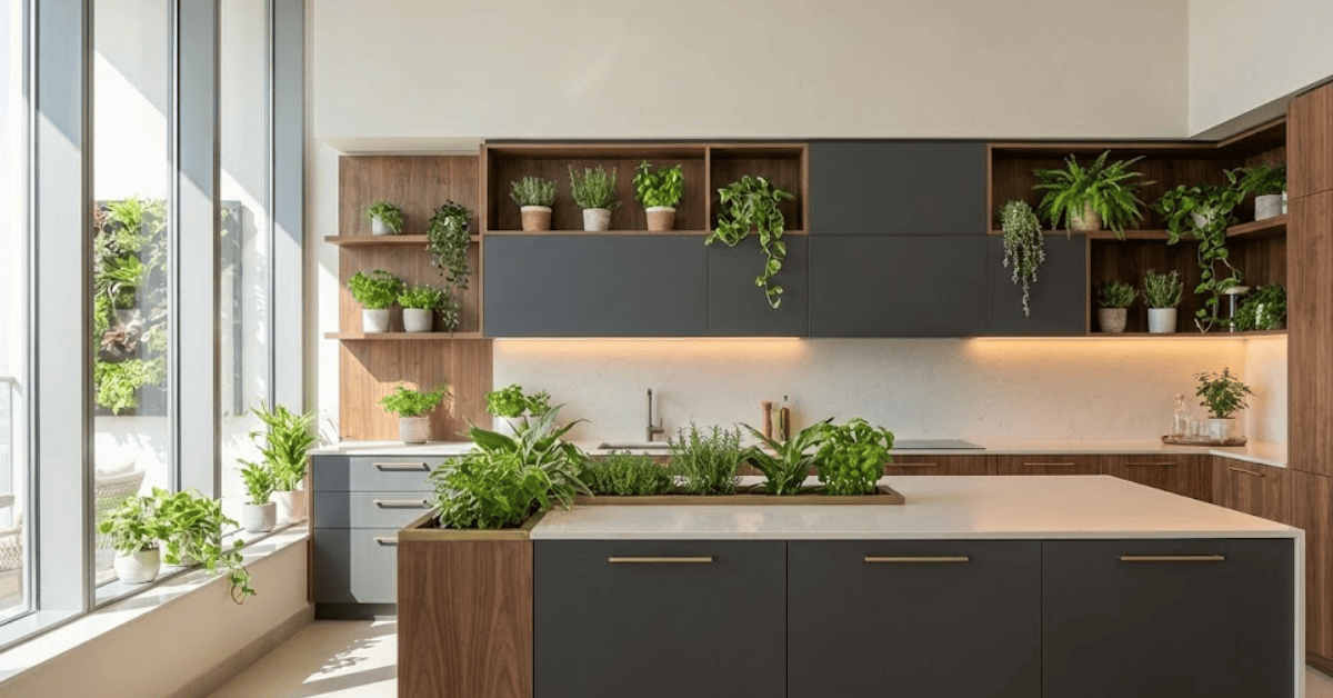 Best Biophilic Design Incorporating Green Spaces Into Kitchens