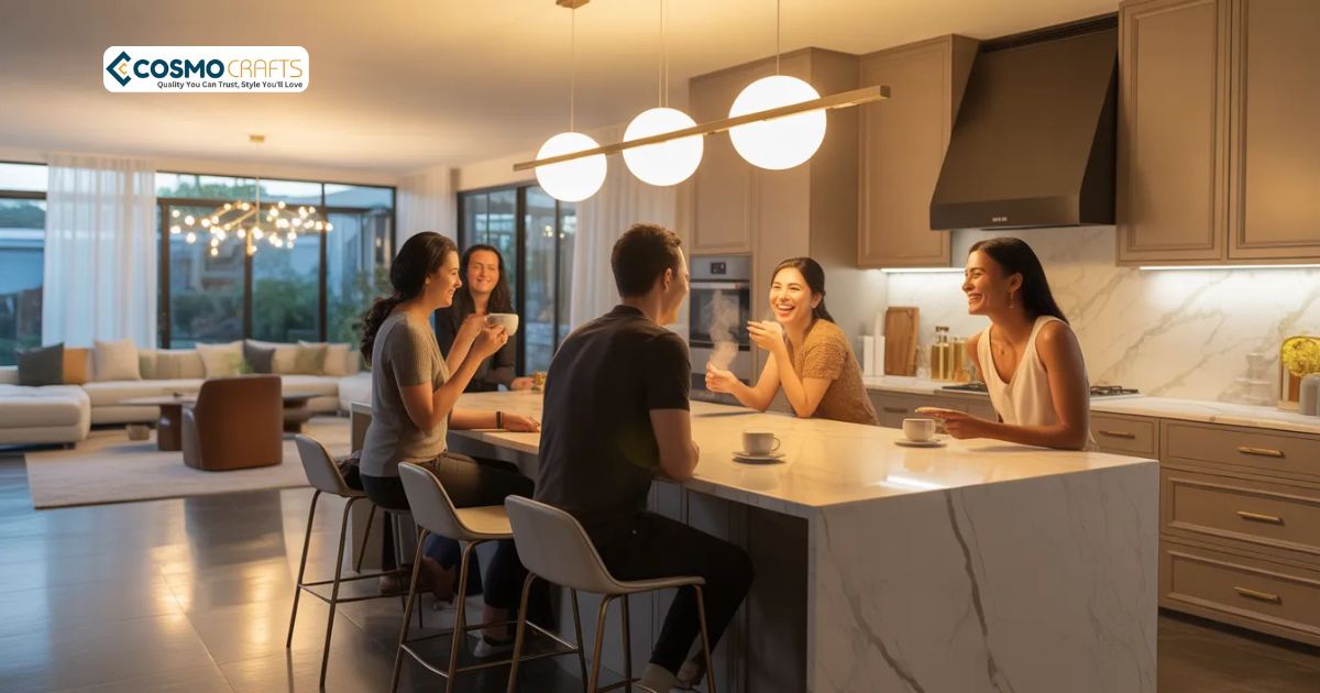Social Spaces: Designing Kitchen-Centered Work Zones